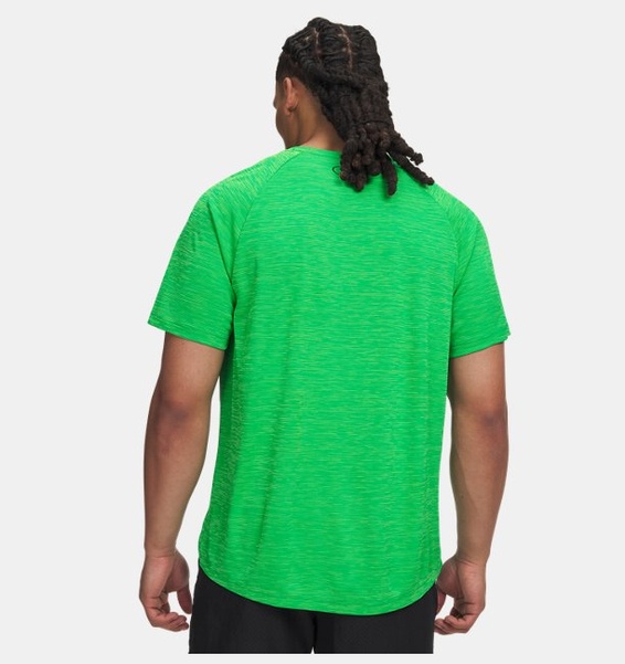 Siyah Erkek UA Tech Textured Kısa Kollu T-shirt