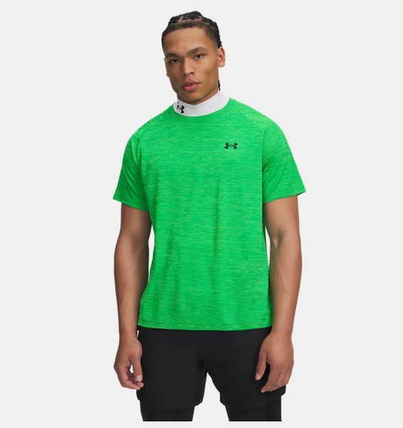 Siyah Erkek UA Tech Textured Kısa Kollu T-shirt