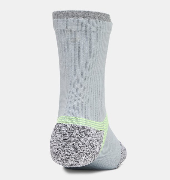 Siyah Unisex UA Ad Run Cushion 3'lü Crew Çorap