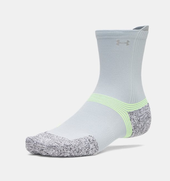 Siyah Unisex UA Ad Run Cushion 3'lü Crew Çorap