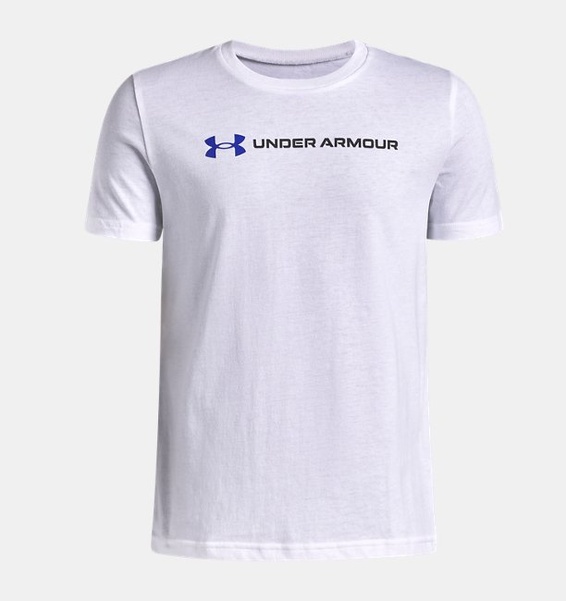 Siyah Erkek Çocuk UA Logo Wordmark T-shirt