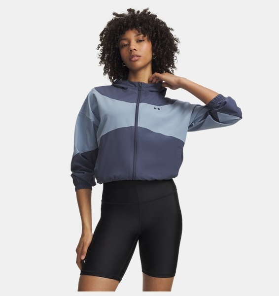 Gri Kadın UA Rival Woven Kapüşonlu Ceket