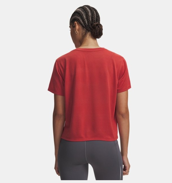 Kırmızı Kadın UA Velociti Kısa Kollu T-Shirt