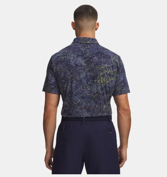 Mavi Erkek UA Drive Baskılı Polo T-Shirt