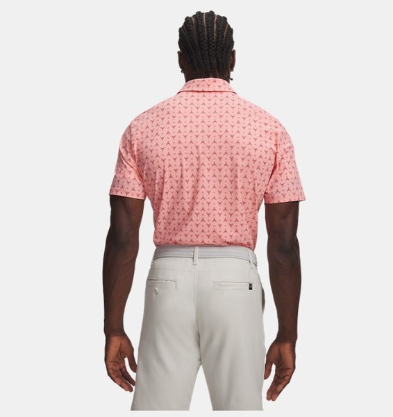 Gri Erkek UA Drive Chill Baskılı Polo T-Shirt