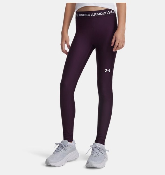 Mor Kız Çocuk UA Heatgear Tayt