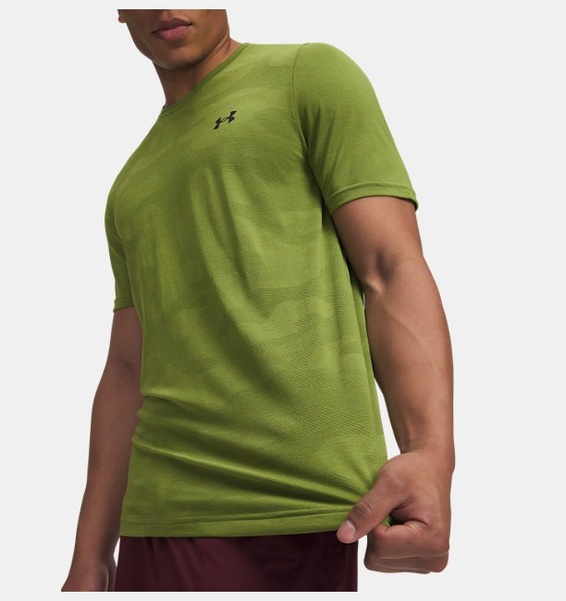 Siyah Erkek UA Vanish Elite Seamless Kısa Kollu T-Shirt
