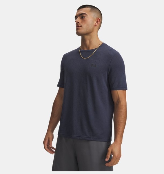Siyah Erkek UA Vanish Novelty Seamless Kısa Kollu T-Shirt
