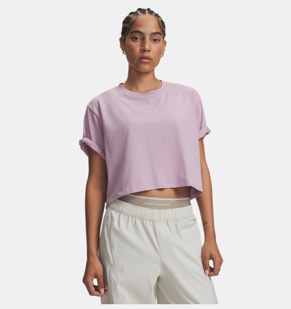Siyah Kadın UA Rival Boxy Solid T-Shirt
