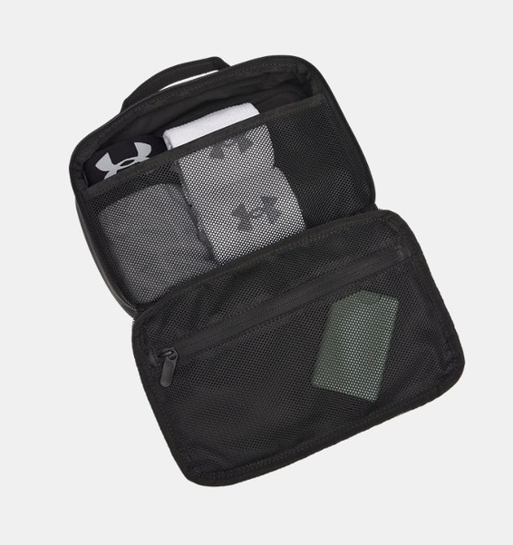 Siyah Unisex UA Hustle Travel Kit Çanta