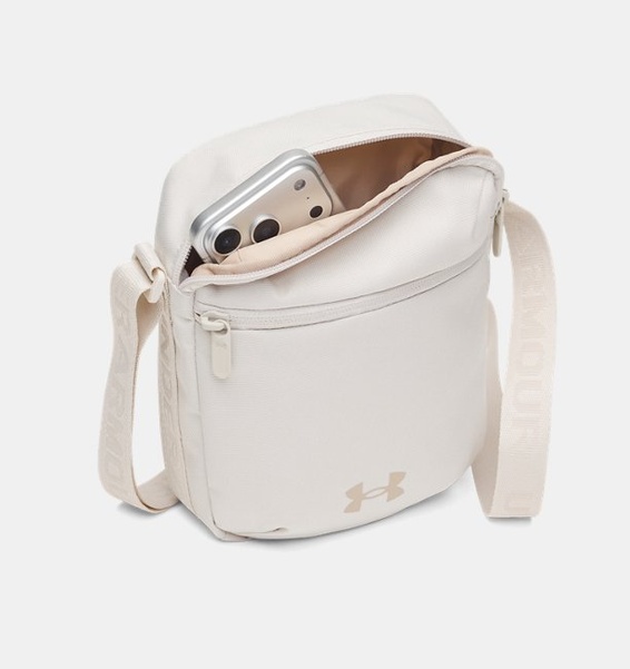 Beyaz Unisex UA Essential Crossbody Bel Çantası