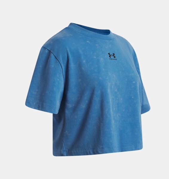 Siyah Kız Çocuk UA Rival Wash Kısa Kollu T-Shirt