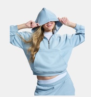 Kadın UA Icon Fleece Yarım Fermuarlı Kapüşonlu Sweatshirt