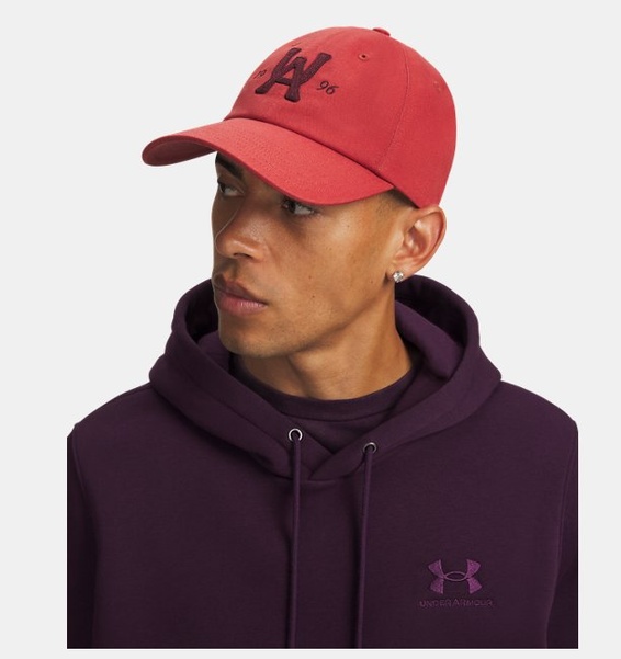 Kırmızı Unisex UA Essential Low Ayarlanabilir Şapka