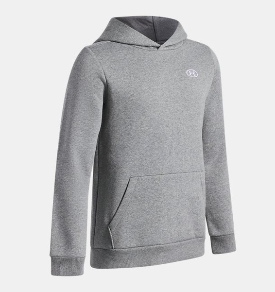 Gri Erkek Çocuk UA Rival Fleece Hoodie Sweatshirt