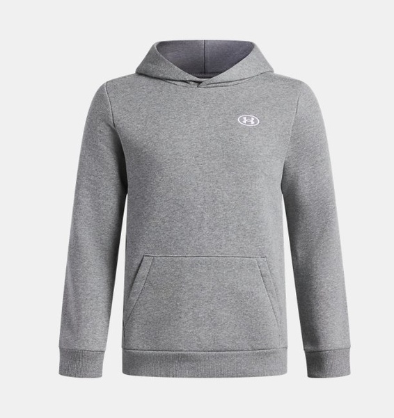 Gri Erkek Çocuk UA Rival Fleece Hoodie Sweatshirt
