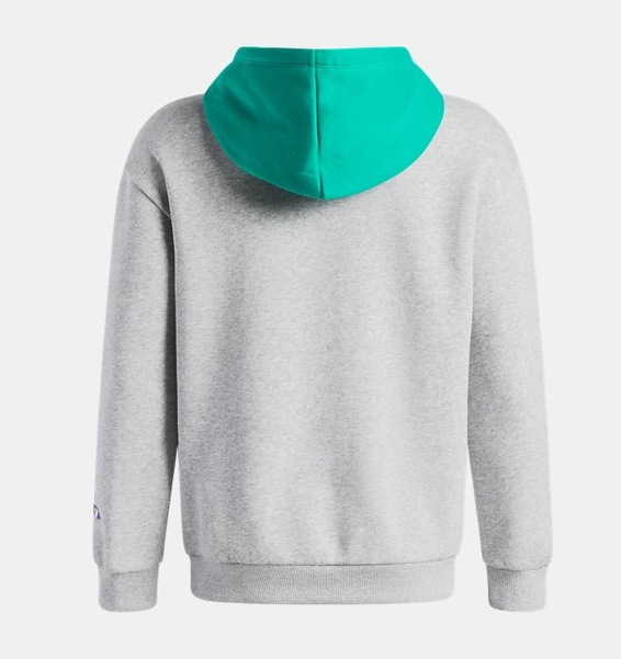 Gri Erkek Çocuk UA Rival Fleece Graphics Hd Sweatshirt
