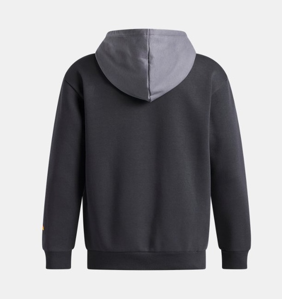 Gri Erkek Çocuk UA Rival Fleece Graphics Hd Sweatshirt