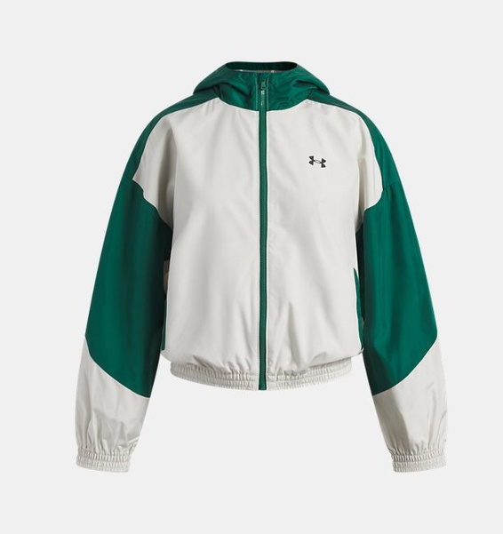 Beyaz Kız Çocuk UA Icon Woven Ceket