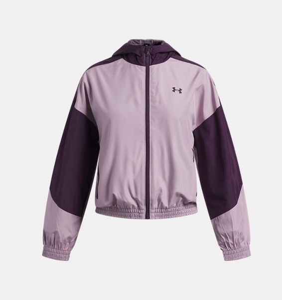 Mor Kız Çocuk UA Icon Woven Ceket