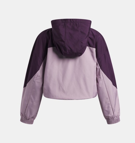 Mor Kız Çocuk UA Icon Woven Ceket