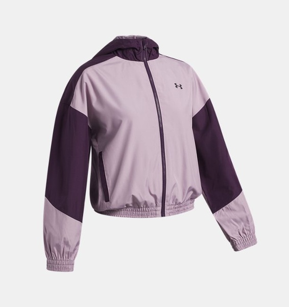 Mor Kız Çocuk UA Icon Woven Ceket