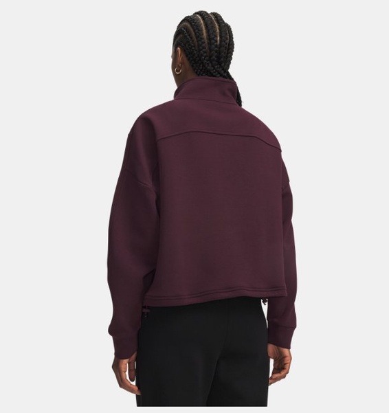 Kırmızı Kadın UA Unstoppable Fleece Yarım Fermuarlı Sweatshirt