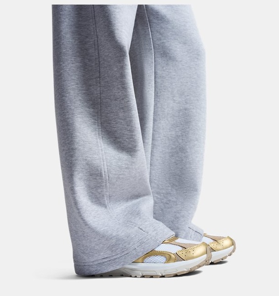 Gri Kadın UA Unstoppable Fleece Open Pant Eşofman Altı