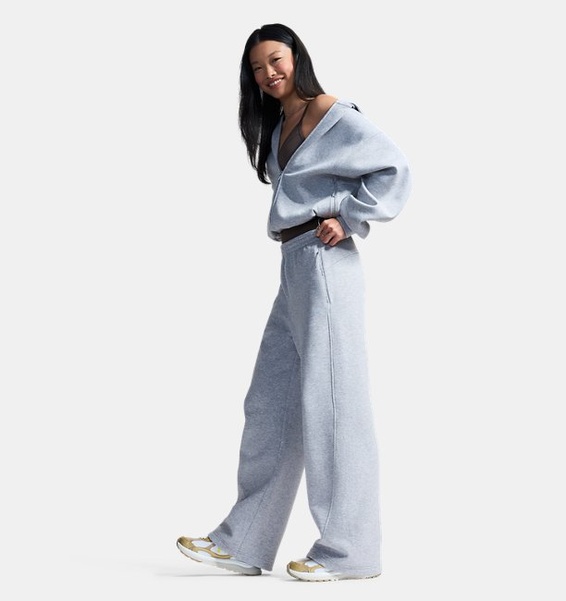 Gri Kadın UA Unstoppable Fleece Open Pant Eşofman Altı