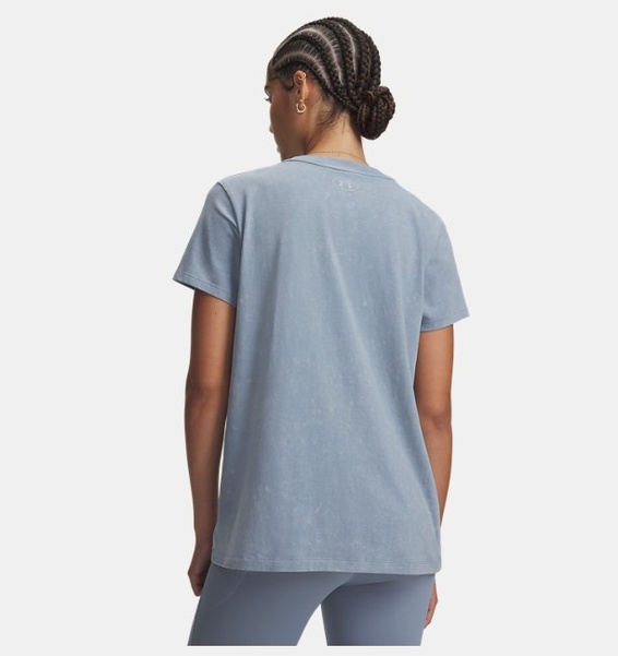 Mavi Kadın UA Rival Cotton Wash Kısa Kollu T-shirt