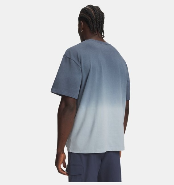 Mavi Erkek UA Heavyweight Gradient Kısa Kollu T-shirt