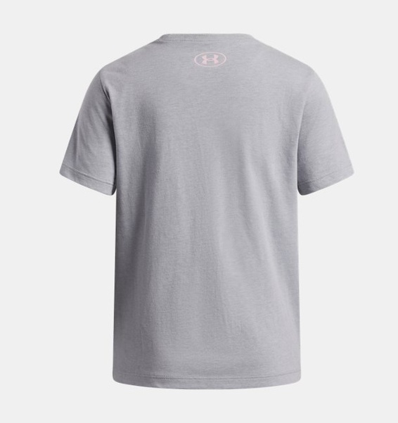 Gri Kız Çocuk UA Varsity Kısa Kollu T-shirt