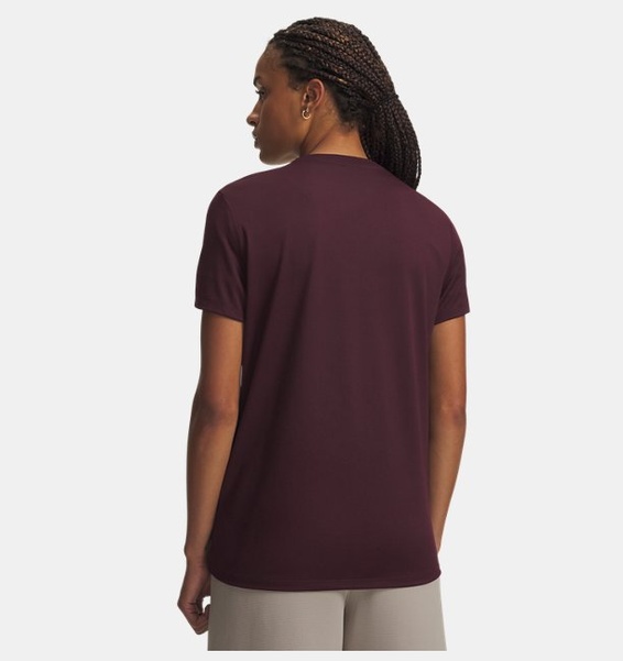 Kırmızı Kadın UA Tech Branded Kısa Kollu T-shirt