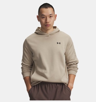 Erkek UA Armour Fleece Emboss Hoodie Sweatshirt