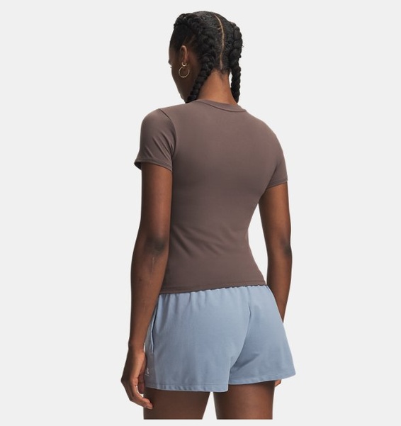 Kahverengi Kadın UA Motion Fitted Kısa Kollu T-shirt
