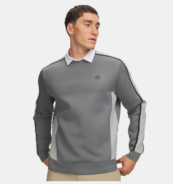 Yeşil Erkek UA Drive Midlayer Crew Sweatshirt