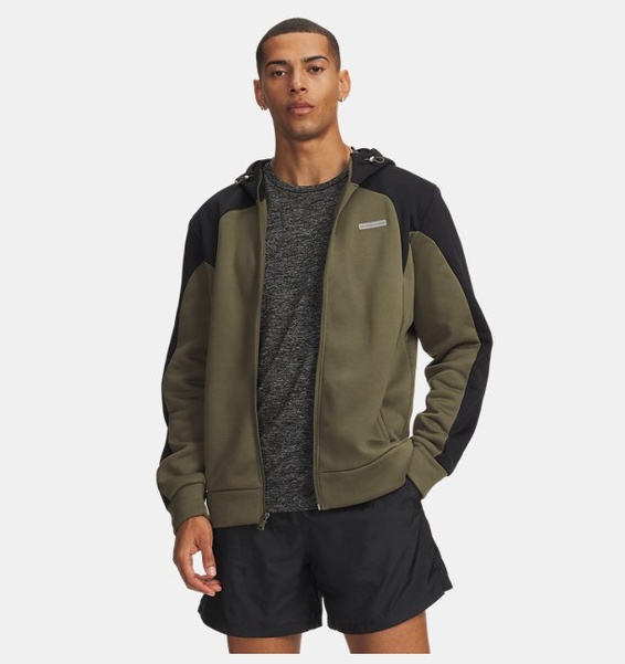 Yeşil Erkek UA Armour Fleece Winter Ceket