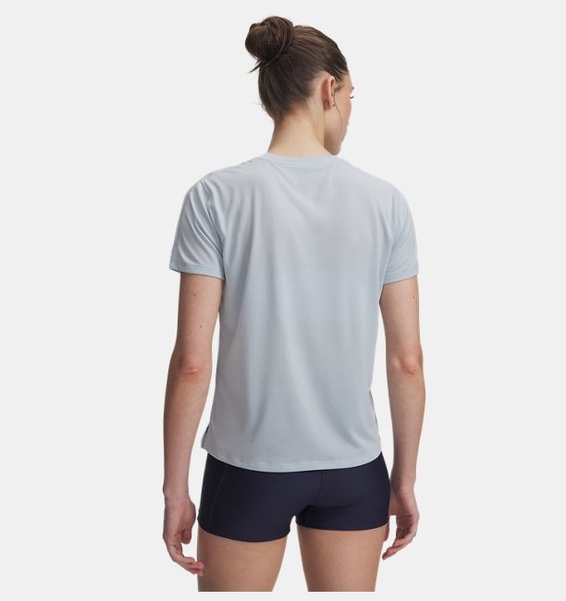 Gri Kadın UA Velociti Reflect Kısa Kollu T-shirt