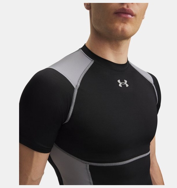 Siyah Erkek UA HG Elite Compression Kısa Kollu T-Shirt