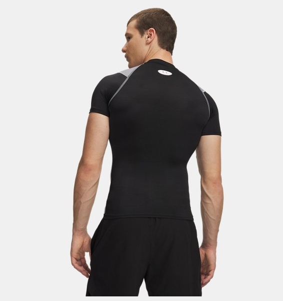 Siyah Erkek UA HG Elite Compression Kısa Kollu T-Shirt