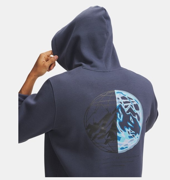 Gri Erkek UA Icon Fleece Camo Fill Hd Sweatshirt