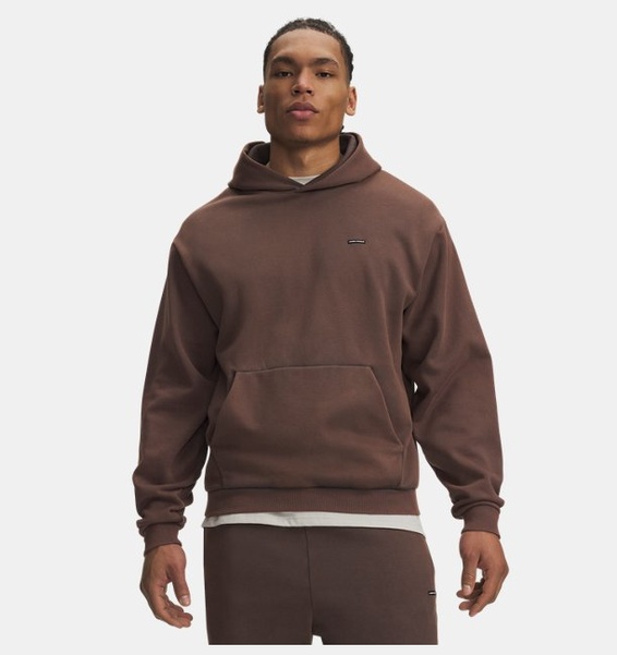 Kahverengi Erkek UA Icon Fleece Washed Hd Sweatshirt