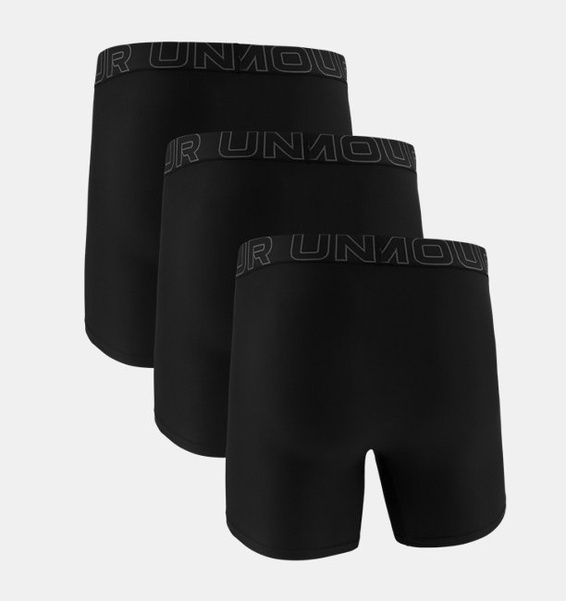 Siyah Erkek UA Performance Tech 6" 3'lü Boxer