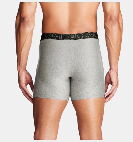 Gri Erkek UA Performance Tech 6" 3'lü Boxer
