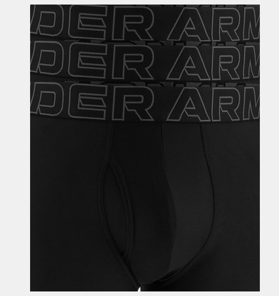 Siyah Erkek UA Performance Tech 3" 3'lü Boxer