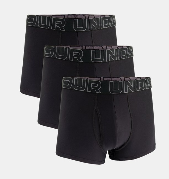 Siyah Erkek UA Performance Tech 3" 3'lü Boxer