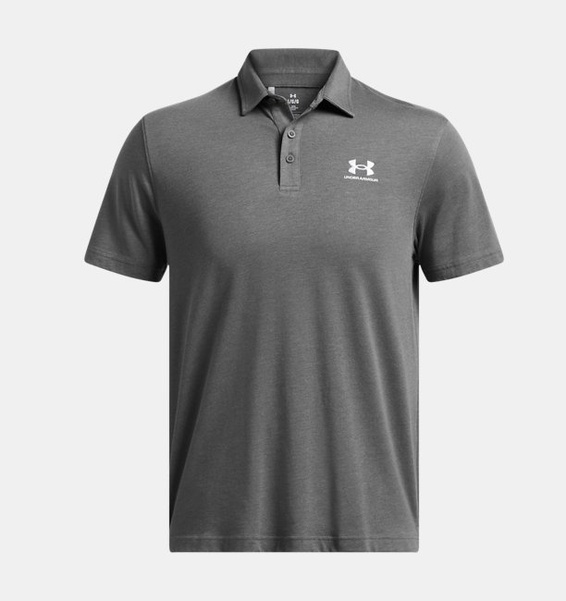 Gri Erkek UA Icon Polo T-shirt