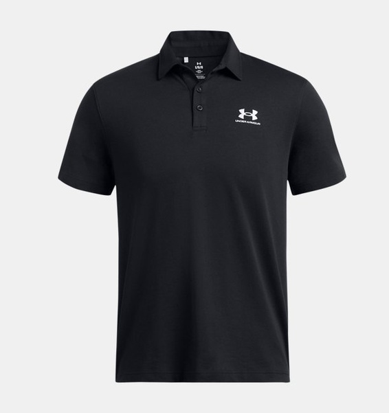 Siyah Erkek UA Icon Polo T-shirt