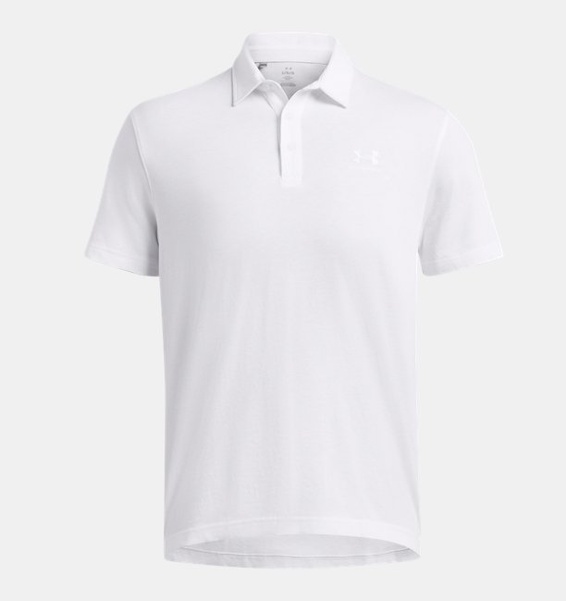 Beyaz Erkek UA Icon Polo T-shirt