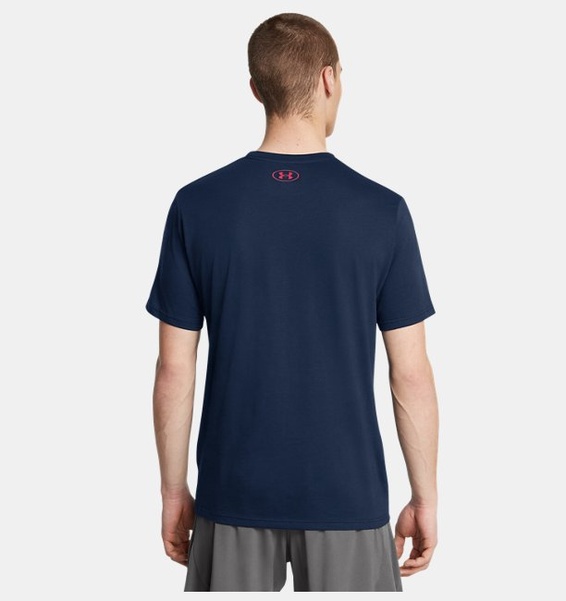 Mavi Erkek UA Boxed Sports Updated Kısa Kollu T-shirt